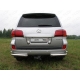 Защита задняя двойные уголки 76-42 мм ТСС для Lexus LX-570 2007-2012