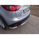 Защита заднего бампера уголки 75х42 мм ТСС для Mazda CX-5 2015-2021