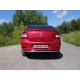Защита заднего бампера 42 мм ТСС для Renault Logan 2015-2018