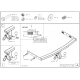 Фаркоп оцинкованный Galia шар A для Volkswagen Golf 4/Audi A3 1996-2003